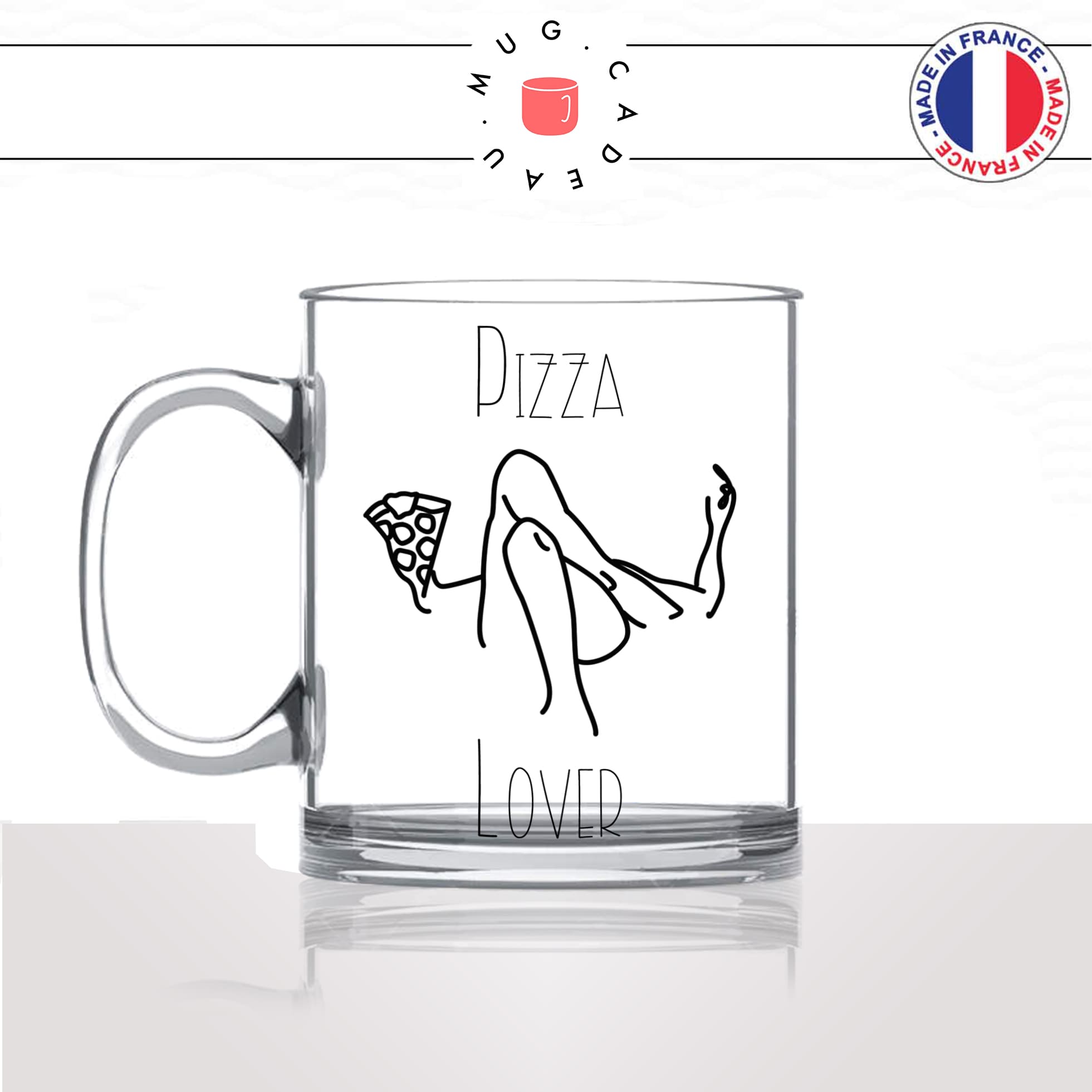 mug-tasse-en-verre-transparent-glass-pizza-lover-femme-pizzeria-pizz-mozarella-fromage-chorizo-regime-idée-cadeau-fun-cool-café-thé