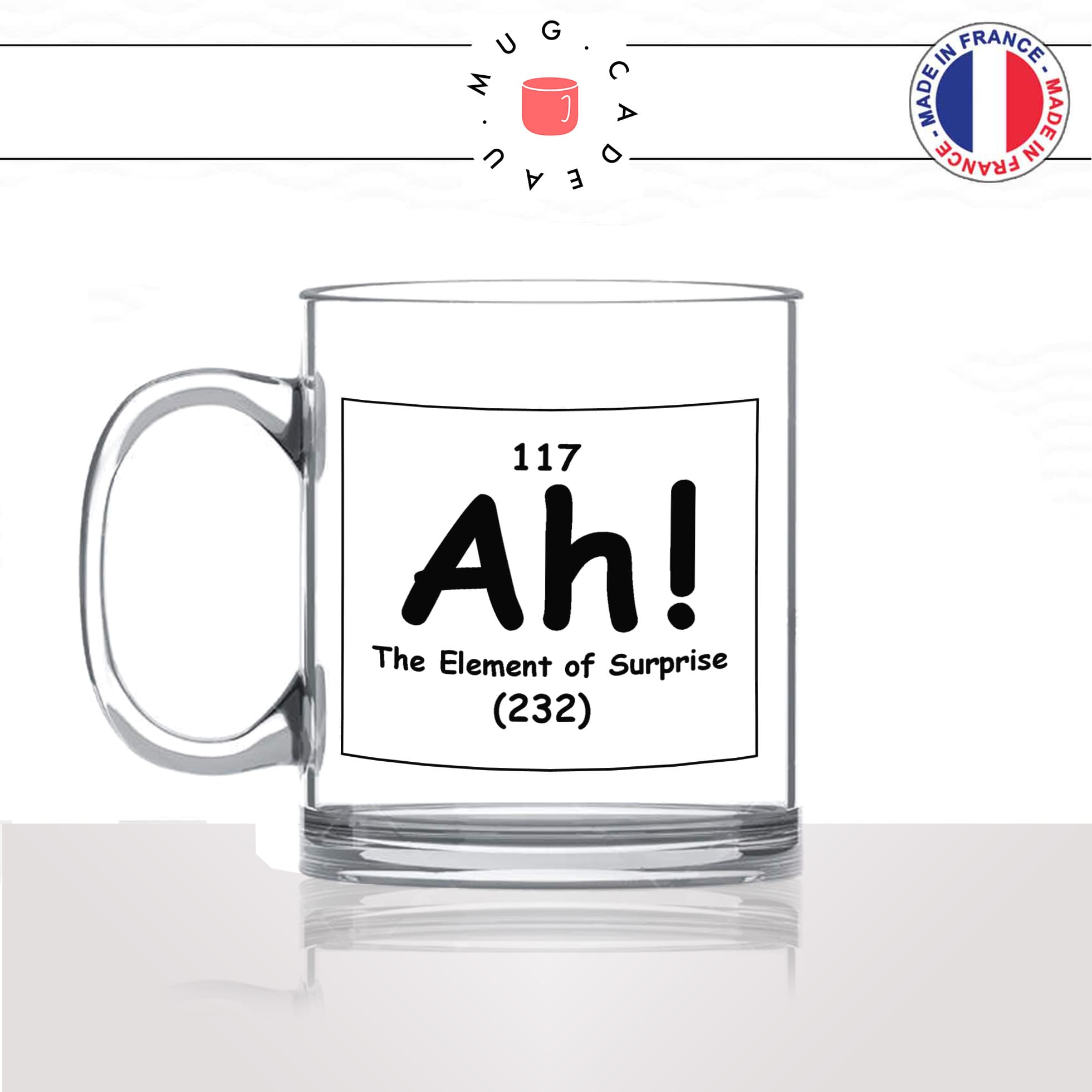 mug-tasse-en-verre-transparent-glass-geek-ah-the-element-of-surprise-humour-science-drole-original-idée-cadeau-fun-cool-café-thé