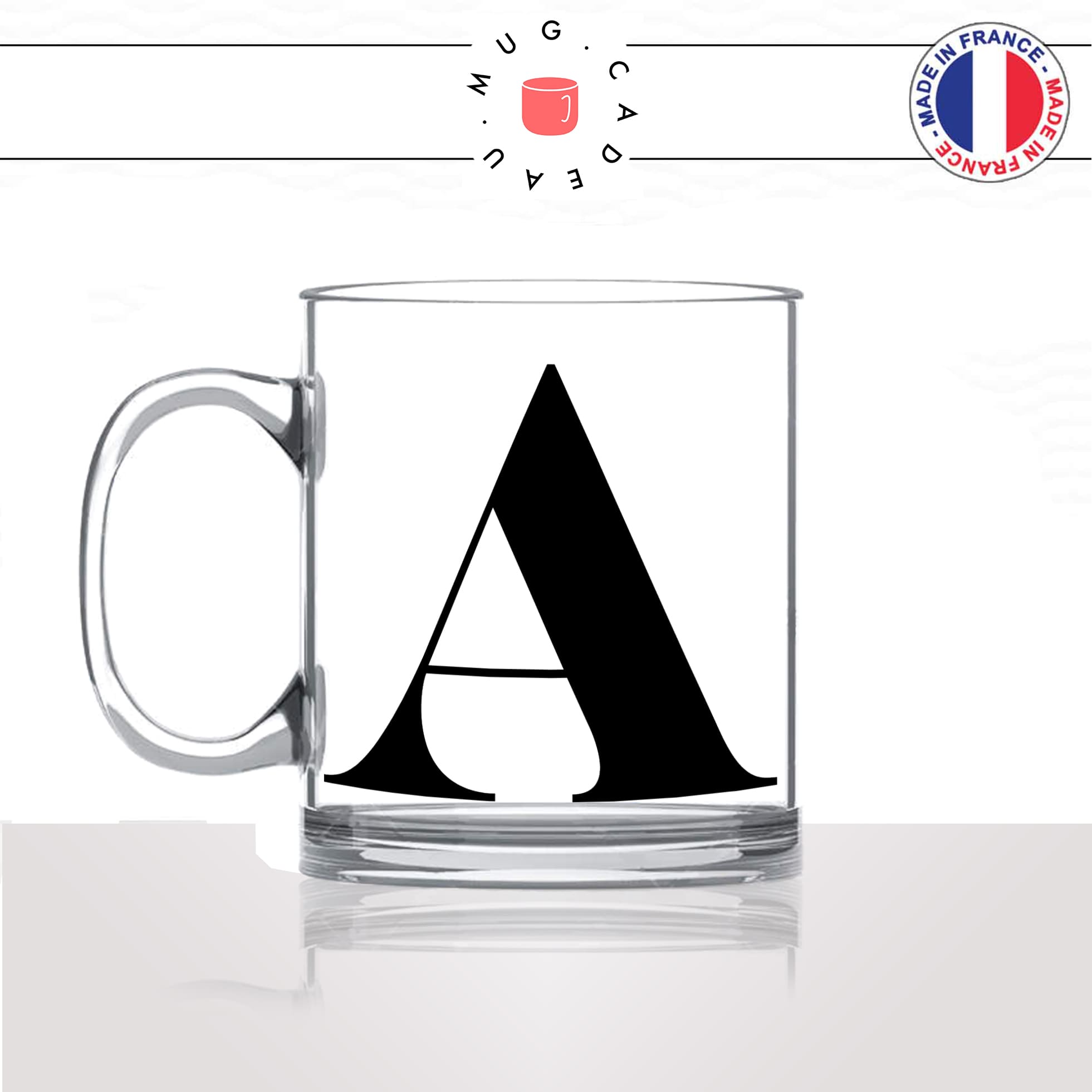 mug-tasse-en-verre-transparent-glass-initiale-A-prénom-audrey-anne-anais-alizée-aurélie-lettre-collegue-original-idée-cadeau-fun-cool-café-thé