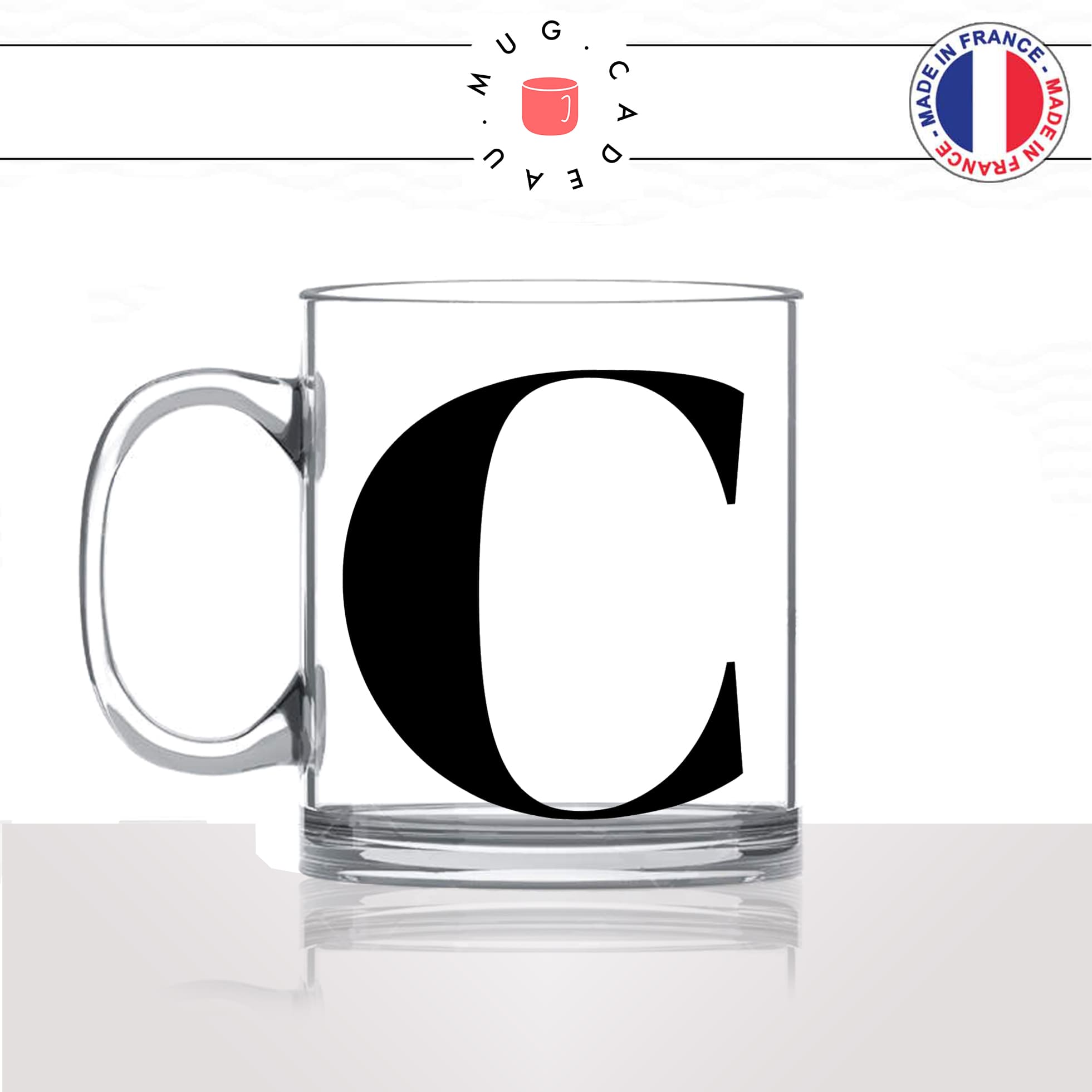 mug-tasse-en-verre-transparent-glass-initiale-C-corinne-clara-claire-cleo-chloé-camille-lettre-collegue-original-idée-cadeau-fun-cool-café-thé