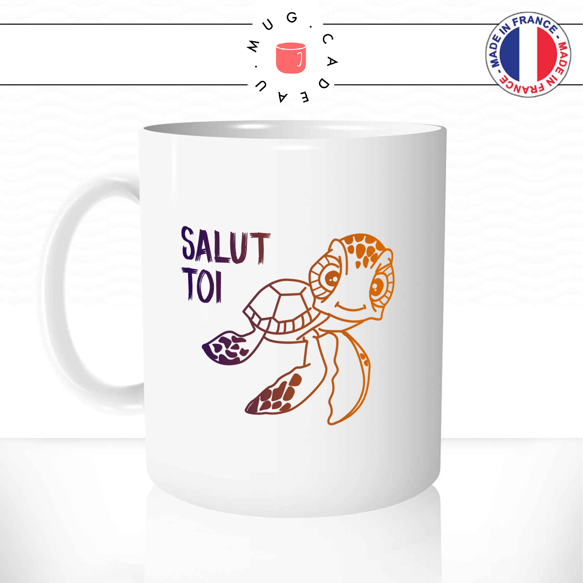 mug-tasse-ref3-tortue-multicolore-enfant-dessin-animé-mignon-salut-toi-cafe-the-mugs-tasses-personnalise-anse-gauche