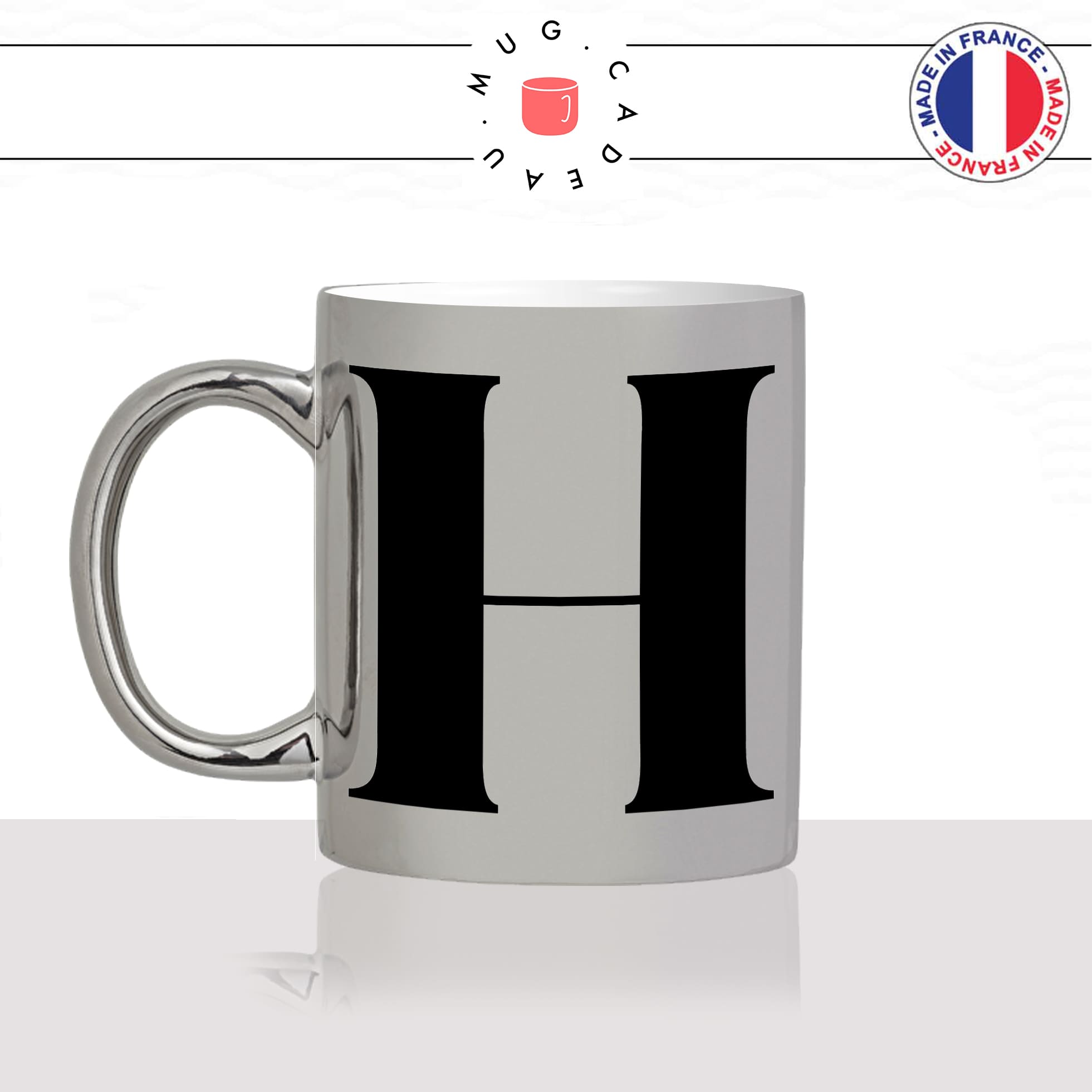 mug-tasse-argent-argenté-silver-initiale-H-harry-hector-hermione-henry-majuscule-lettre-collegue-original-idée-cadeau-fun-cool-café-thé