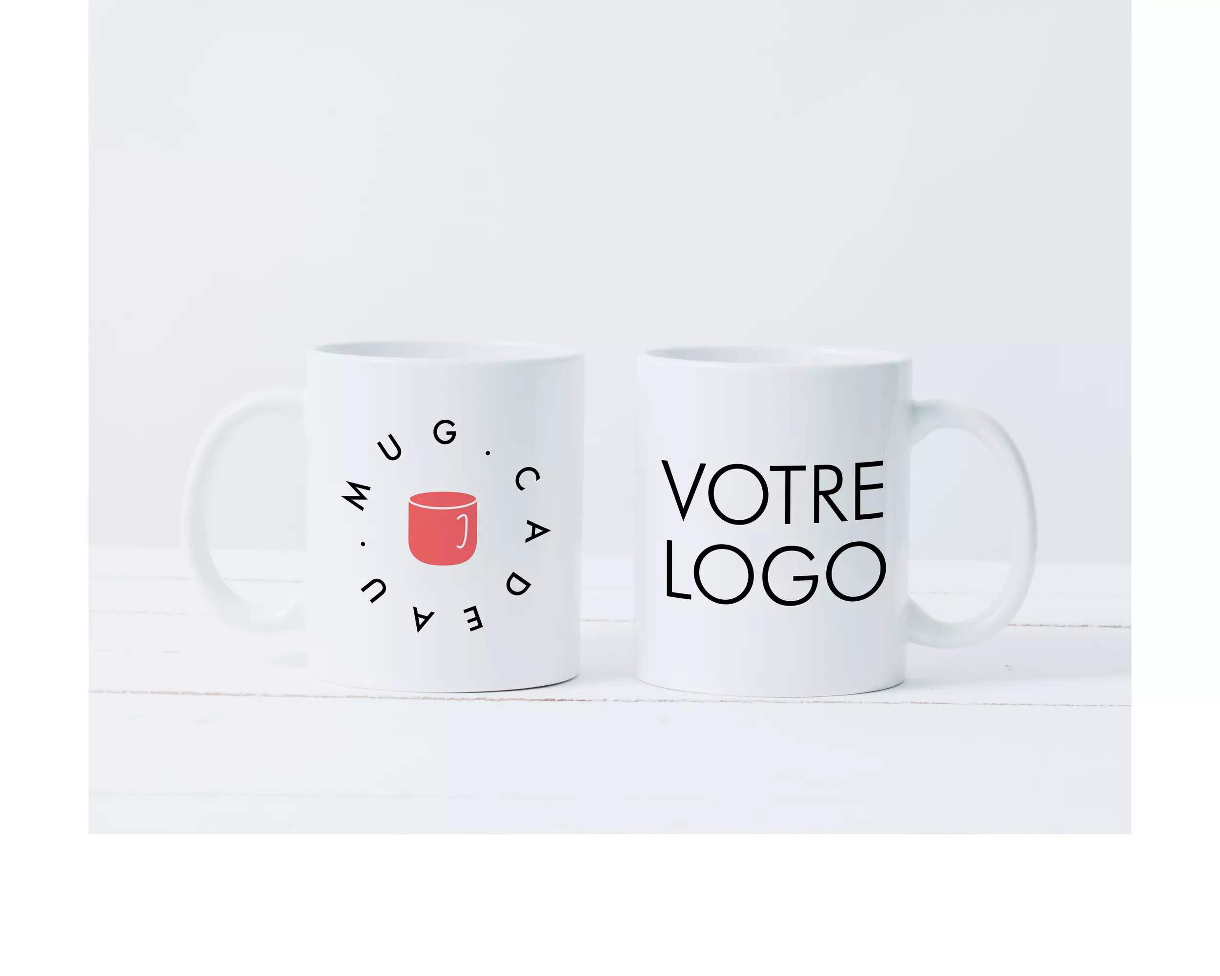 Mugs publicitaires personnalisés au logo d'entreprise