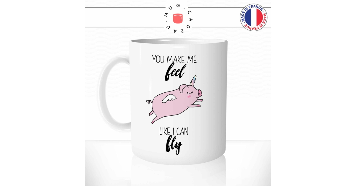 cochon tasse de thé tacheté