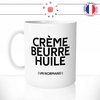 mug-tasse-blanc-creme-beurre-huile-gras-un-normand-normandie-cuisine-humour-fun-idée-cadeau-originale-cool