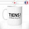 mug-tasse-blanc-tiens-c'est-l'heure-du-gouter-femme-enfant-collegue-bureau-gourmande-gateau-humour-fun-idée-cadeau-originale-cool