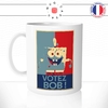 mug-tasse-blanc-simple-votez-bob-éponge-dessin-animé-humour-éléctions-presidentielles-affiche-obama-drole-idée-cadeau-originale-café-thé
