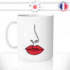 mug-tasse-ref12-fille-dessin-bouche-rouge-a-levres-noir-simple-nez-cafe-the-mugs-tasses-personnalise-anse-gauche
