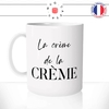 mug-tasse-blanc-brillant-cadeau-la-crème-de-la-crème-femme-homme-collègue-ami-copine-humour-café-thé-personnalisé-personnalisable