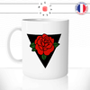 mug-tasse-ref30-fleur-rose-rouge-vert-noir-triangle-dessin-cafe-the-mugs-tasses-personnalise-anse-gauche