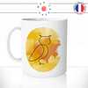 mug-tasse-ref8-oiseau-chouette-dessin-lignes-simple-noir-halo-aquarelle(-jaune-cafe-the-mugs-tasses-personnalise-anse-gauche
