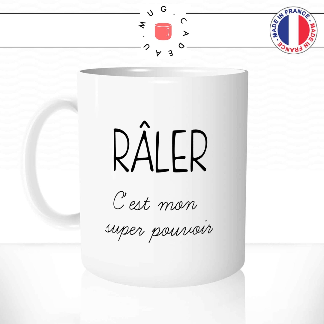 quotedazur Mug Râler C'est Mon Super Pouvoir - Cadeau Collègue Râleuse