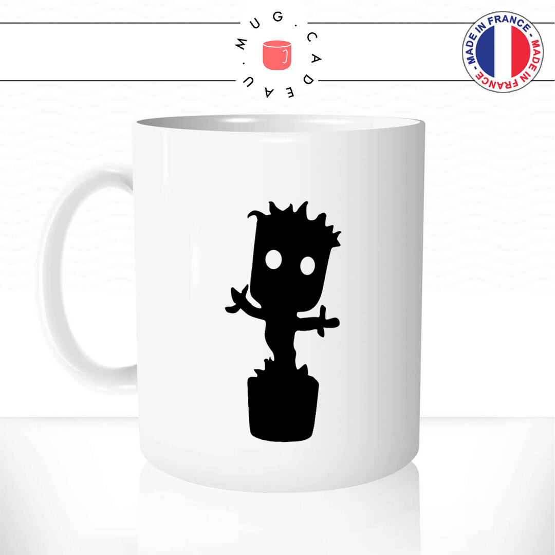 Mug Café Baby Groot - Gardiens De La Galaxie - 325 Ml - Céramique Blanche - Neuf