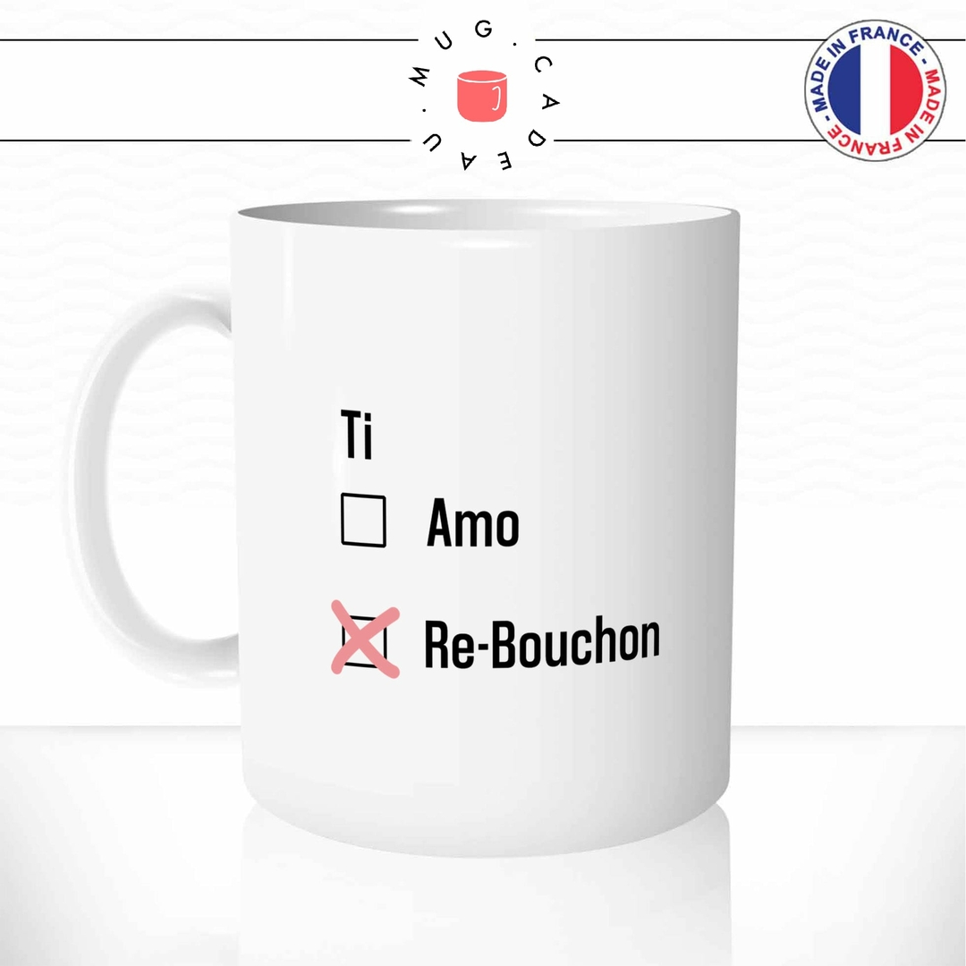 Mug Ti Amo Tire Bouchon Amour Mug Cadeau