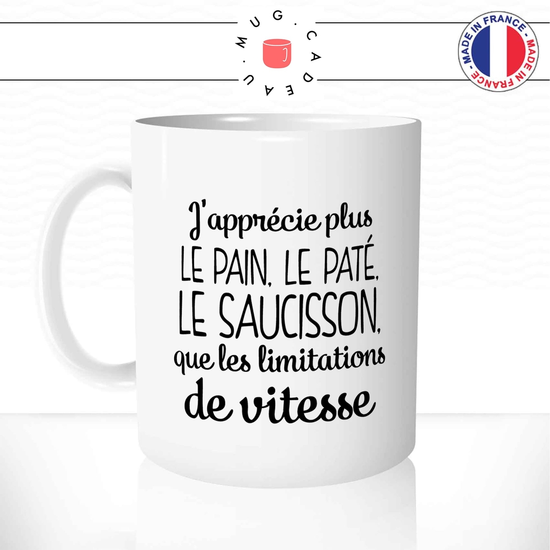 Mug Pain Pate Saucisson Citations Droles Mug Cadeau