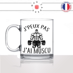 mug-tasse-en-verre-transparent-glass-jpeux-pas-jai-muscu-musculation-force-fitness-salle-de-sport-humour-stylé-idée-cadeau-fun-cool-café-thé
