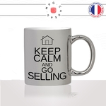 mug-tasse-argent-argenté-silver-keep-calm-and-go-selling-agent-immobilier-vente-maison-agence-stylé-humour-idée-cadeau-fun-cool-café-thé2