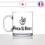 mug-tasse-en-verre-transparent-glass-rock-and-roll-main-dessin-animé-cartoon-stylé-danse-chant-passion-idée-cadeau-fun-cool-café-thé