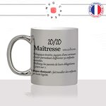 mug-tasse-argent-argenté-silver-femme-maitresse-definition-note-professeur-des-ecoles-enfant-scolaire-idée-cadeau-fun-cool-café-thé