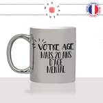 mug-tasse-argent-argenté-silver-anniversaire-20-ans-dage-mental-70-ans-age-personnalisable - unique-idée-cadeau-fun-cool-café-thé