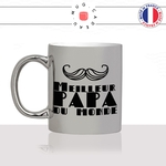 mug-tasse-argent-argenté-silver-fete-des-pères-meilleur-papa-du-monde-moustache-homme-mignon-idée-cadeau-fun-cool-café-thé