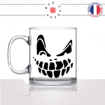 mug-tasse-en-verre-transparent-glass-halloween-monstre-peur-soir-nuit-dessin-noir-effrayant-humour-original-idée-cadeau-fun-cool-café-thé