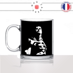 mug-tasse-en-verre-transparent-glass-super-man-homme-image-noir-blanc-super-héro-dessin-stylé-idée-cadeau-fun-cool-café-thé-original