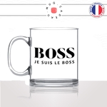 mug-tasse-en-verre-transparent-glass-boss-je-suis-le-boss-homme-femme-parodie-marque-patron-collegue-humour-fun-cool-idée-cadeau-original
