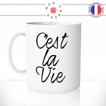 mug-tasse-blanc-unique-c'est-la-vie-paris-france-francais-homme-femme-humour-fun-cool-idée-cadeau-original-personnalisé