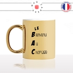 mug-tasse-or-doré-gold-unique-le-bac-bienvenu-au-chomage-lycée-homme-femme-accronyme-humour-fun-cool-idée-cadeau-original-personnalisé