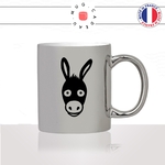 mug-tasse-argenté-argent-gris-silver-dessin-tete-de-mule-cheval-ane-expression-animaux-humour-fun-idée-cadeau-originale-cool2