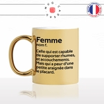mug-tasse-or-doré-gold-femme-définition-forte-rhume-accouchement-peur-des-araignées-insectes-phobie-humour-fun-idée-cadeau-originale-min