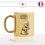 mug-tasse-or-doré-gold-le-penseur-de-rodinparodie-sculpture-confiné-pas-confiné-telle-est-la-question-humour-fun-idée-cadeau-originale-cool