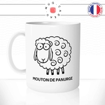 mug-tasse-blanc-mouton-de-panurge-suiveur-politique-société-bete-con-gilet-jaune-humour-fun-idée-cadeau-originale-cool