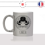 mug-tasse-argenté-argent-gris-silver-signe-astrologique-astro-horoscope-cancer-dessin-femme-mignon-fun-idée-cadeau-originale-personnalisé
