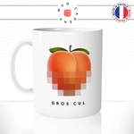 mug-tasse-blanc-brillant-peaches-peach-peche-fruit-booty-squat-femme-gros-cul-fesses-humour-idée-cadeau-originale-fun-unique