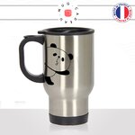 mug-tasse-de-voyage-inox-gris-ours-panda-noir-et-blanc-coucou-animal-collegue-homme-femme-idée-cadeau-fun-original-café-thé-boisson-chaude