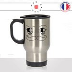 mug-tasse-de-voyage-inox-gris-visage-a-moustache-moustachu-yeux-animal-mignon-idée-cadeau-original-café-thé-boisson-chaude