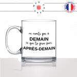 mug-tasse-en-verre-idée-cadeau-personnalisé-flemme-flemmard-procrastiner-ne-remets-pas-a-demain-offrir-original-fun