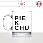 mug-tasse-en-verre-idée-cadeau-personnalisé-pie-k-chu-rebus-pikachu-animal-mignon-phonetique-offrir-original-fun