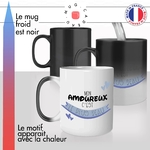 mug magique mon amoureux cest le plus beau amour couple idée cadeau tasse thermochauffant thermo reactif surprise