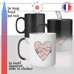 mug magique thermo chauffant thermoreactif tasse femme coeur cancer du sein amour self love