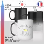 mug magique thermo chauffant thermoreactif tasse lhomme idéal couple amoureux fun