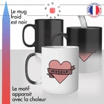 mug magique love myself amour celibataire idée cadeau tasse thermochauffante thermo reactif surprise