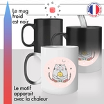 mug magique calin poussin chat chaton idée cadeau tasse thermochauffante thermo reactif surprise