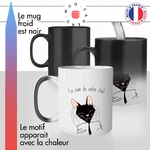 mug magique thermoreactif thermo chauffant votre chat personnalisable chaton caresse mignon idée cadeau