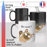 mug magique thermoreactif thermo chauffant chat you awake reveil miaule chiant chaton mignon idée cadeau