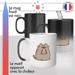 mug magique thermoreactif thermo chauffant chat pizza chaton mignon idée cadeau