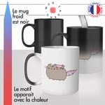 mug magique thermoreactif thermo chauffant chat licorne arc en ciel transgenre lgbt amour chaton mignon idée cadeau