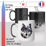 mug magique thermoreactif thermo chauffant chien loup louve sauvage mignon idée cadeau